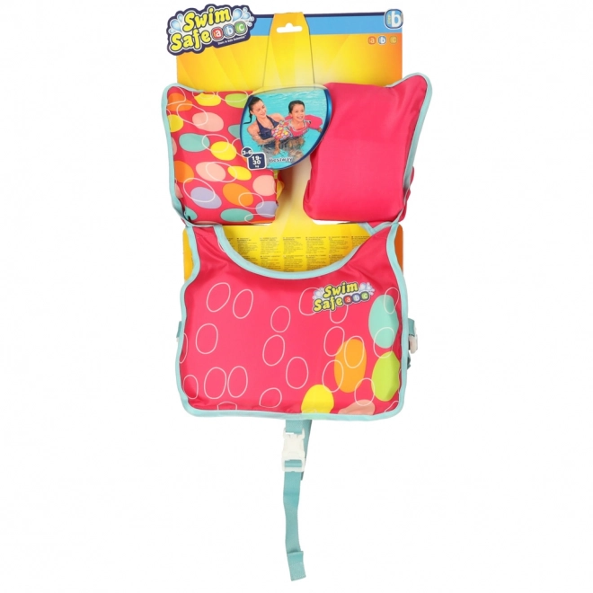 Roze kinder zwemvest met mouwen Bestway 3-6 jaar, 19-30 kg