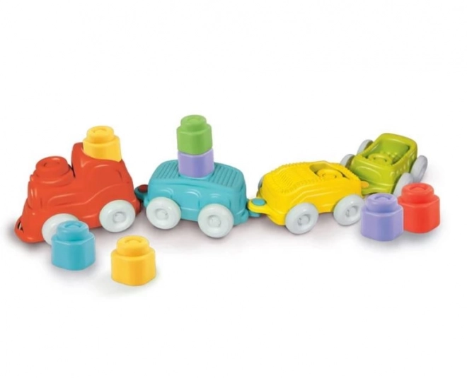 CLEMENTONI Soft Clemmy Sensorische treinset met blokken