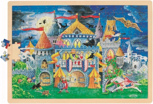 Houten puzzel GOKI Sprookjesuur