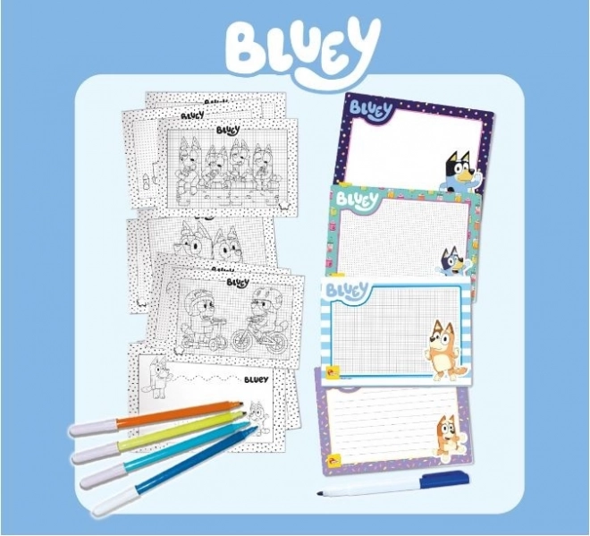 Schoolset voor tekenen Bluey