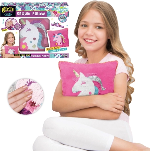Woopie Art&Fun creatieve set – kussen Eenhoorn om te versieren
