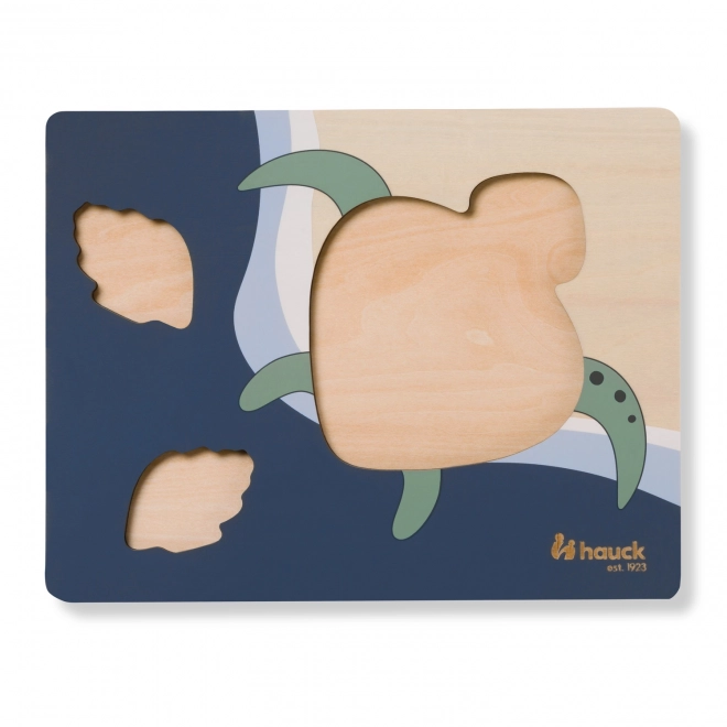 Houten puzzel - schildpad