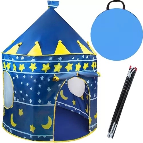 Kindertent blauw 23474