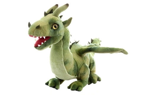 Pluche groene draak ECO-VRIENDELIJK