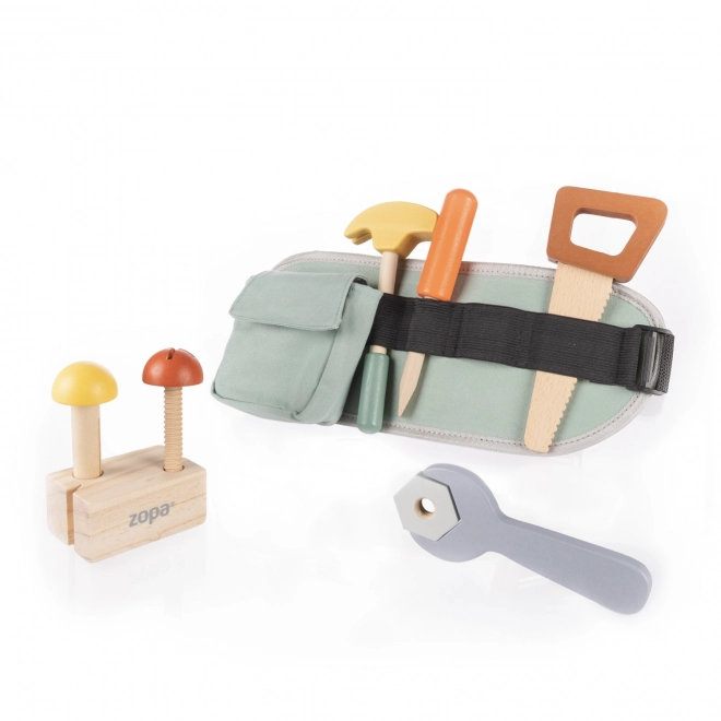 Houten gereedschap met riem, Wood