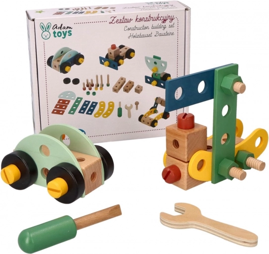 Houten constructieset voor kleine bouwers