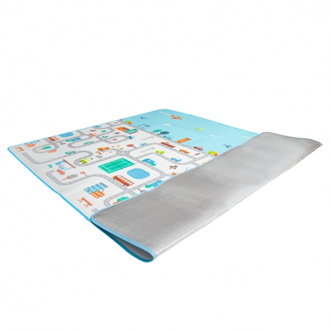 Speelthermomat voor kinderen 180x200 cm - stad