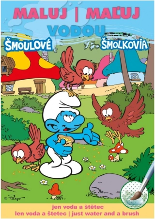 Waterverf kleurboek A5 – Smurfen 15 × 21 cm
