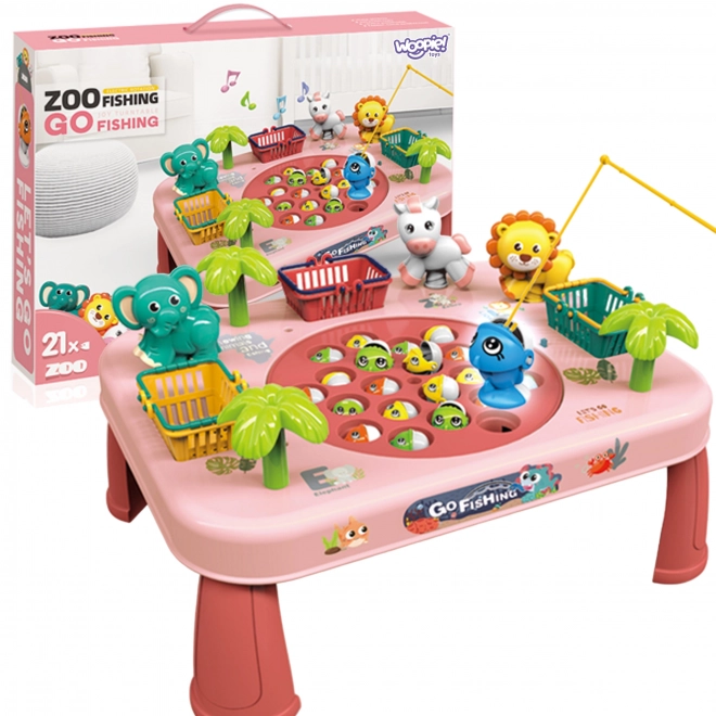 Behendigheidsspel Vissen Interactieve Tafel Roze