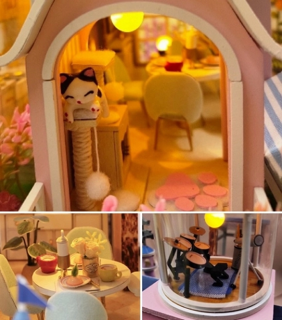 Negentig miniatuur huisjes Sprookjeskasteel