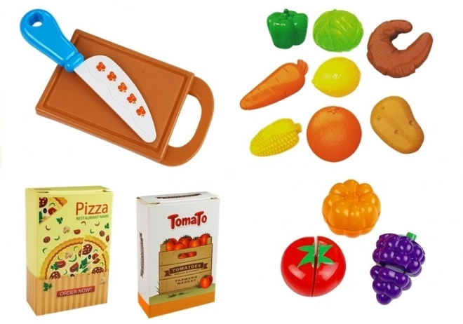 Kinderwinkelwagentje en kassa met accessoires