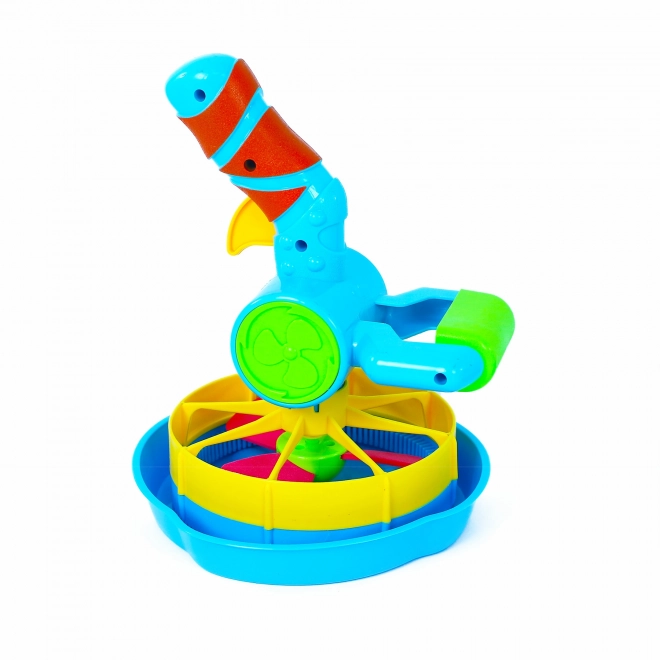 Grote bellenblaaspistool met bellenblaasvloeistof