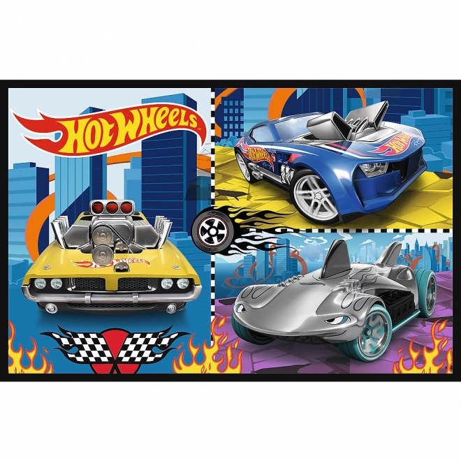 Puzzel 2x70 Auto's Hot Wheels