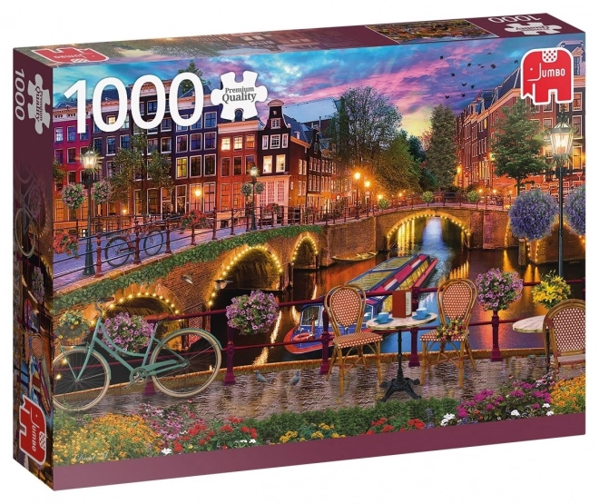 Puzzel Waterkanalen in Amsterdam 1000 stukjes