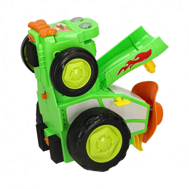 Groene springende dansende tractor op afstandsbediening
