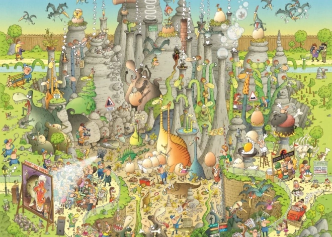 Heye Puzzle Gekke Dierentuin: Jurassic World-expositie 1000 stukjes