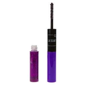 Lukky 2-in-1 mascara en glitters voor wimpers, paars