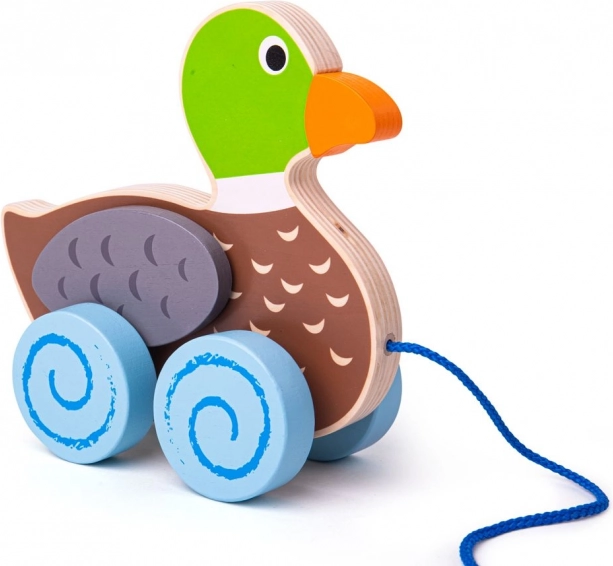 Bigjigs Baby houten trekeend