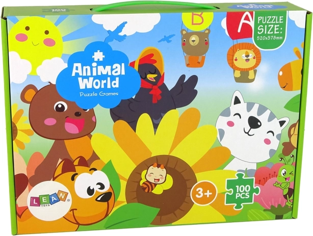 Puzzel voor kinderen met dierenmotief 100 stukjes