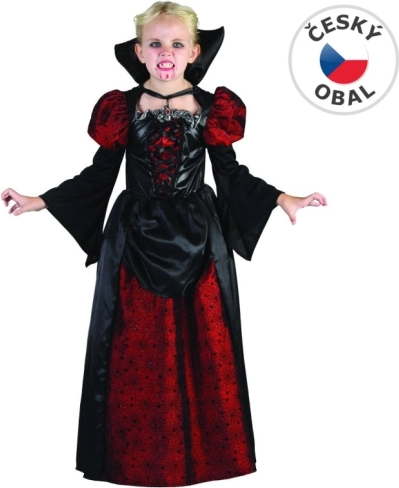 Kostuum voor carnaval vampiermeisje 130 - 140 cm