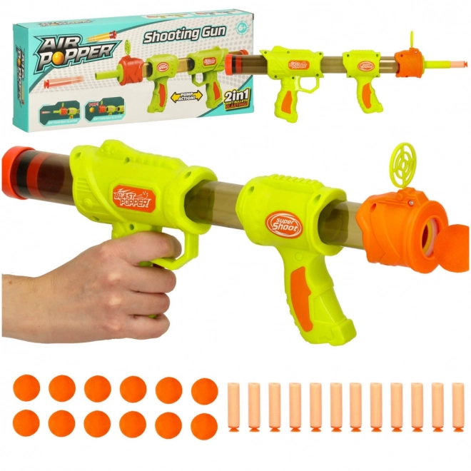 Kinderpistool 2-in-1 groen