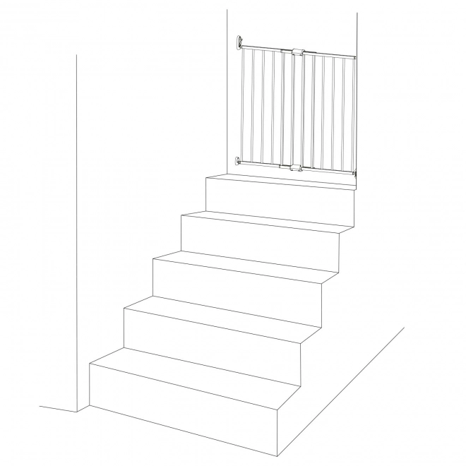 Uitschuifbare barrière Simply met muurbevestiging