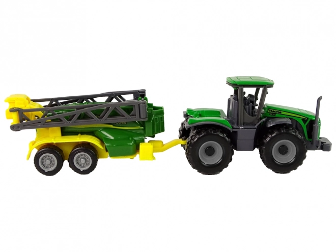 Landbouwvoertuig Tractor met Spuit Groen