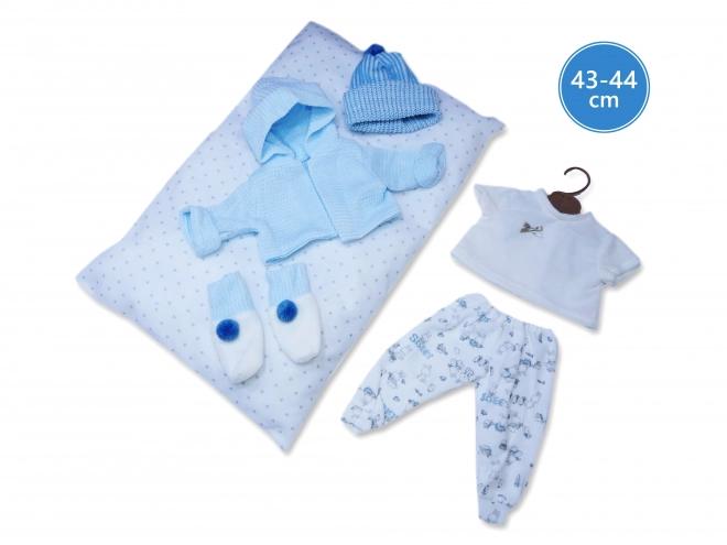 Realistische pop baby met geluiden en zacht lichaam 44 cm