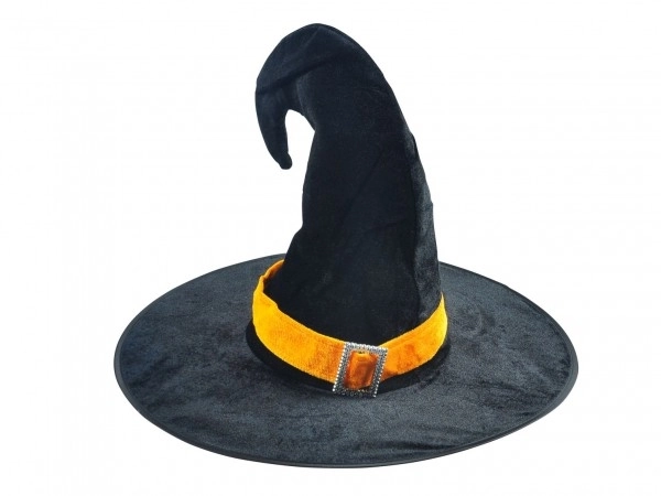 Hoed volwassene tovenaar zwart 44x34cm carnaval