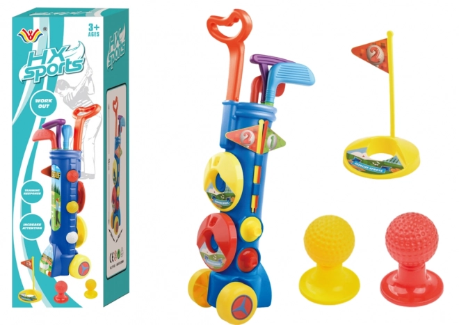 Grote minigolfset + golfkar