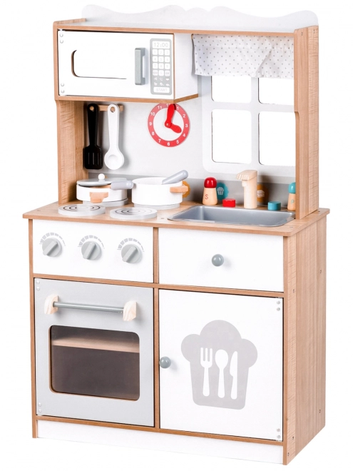 Houten kinderkeuken met accessoires Ecotoys