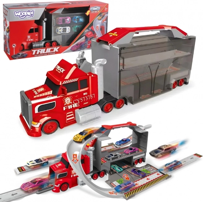 WOOPIE Set Takelwagen en Racebaan