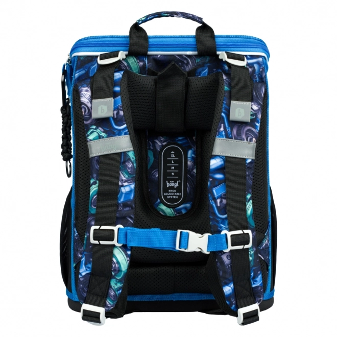 BAAGL 3 DELIGE SET Zippy Raceauto: boekentas, etui, zak