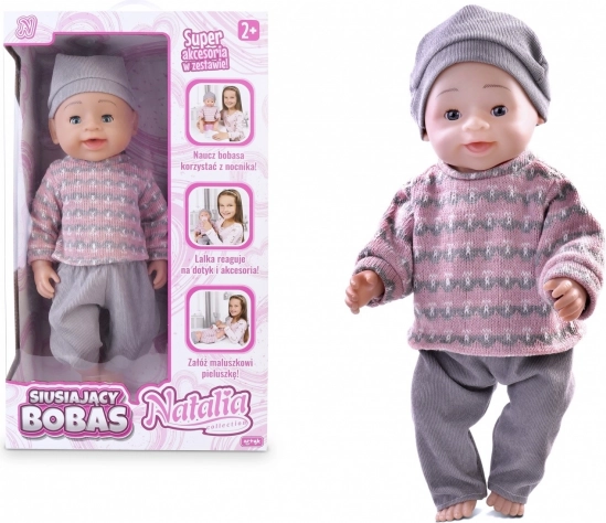 Interactieve plaspop 43 cm NATALIA COLLECTION
