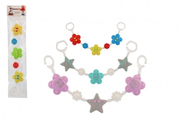 Gekleurde kinderwagenketting 43 cm