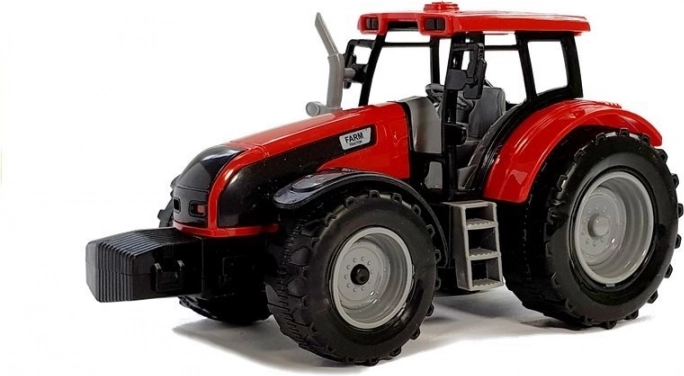 Realistische rode tractor voor actief spel