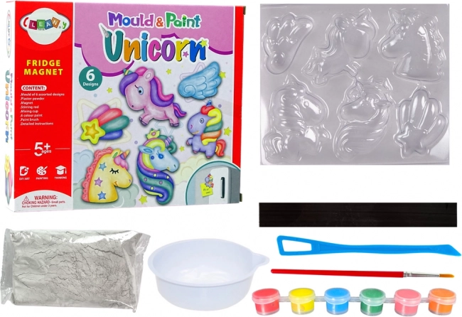 Creatieve DIY-set gipsmagneten Eenhoorns