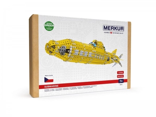 Bouwpakket MERKUR Onderzeeër 658 stukken in doos 33x23x5,5cm