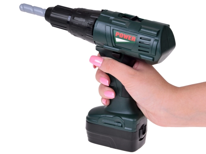 Kindergereedschapsset met accuboormachine