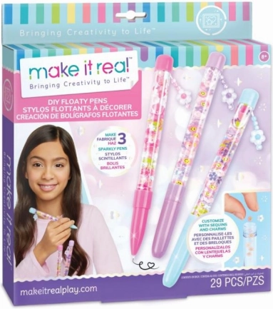 DIY drijvende pennen MAKE IT REAL – creatieve set voor het maken van glinsterende pennen