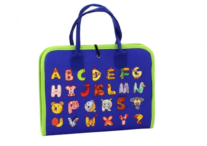Blauwe sensorische educatieve plank voor kinderen