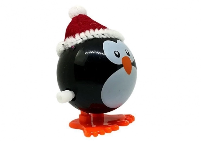 Set van 12 opwindbare kerstspeeltjes pinguïn rendier sneeuwpop Kerstman