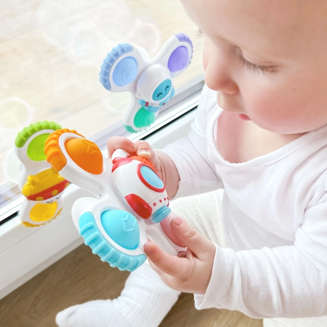 Woopie set van kinderspinners - Raket, Alien, Ufo