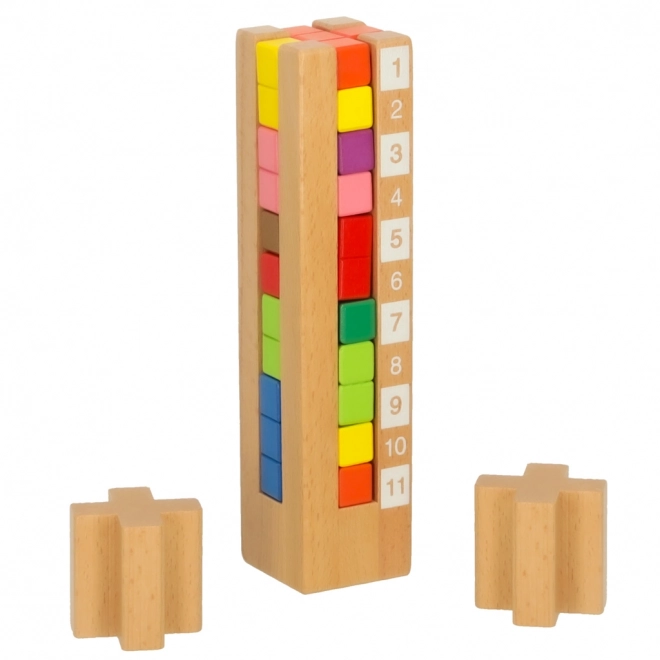 Gekleurde houten educatieve blokken Montessori