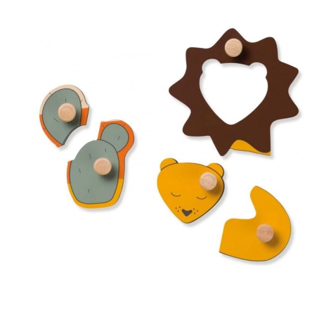 Houten puzzel - Leeuw