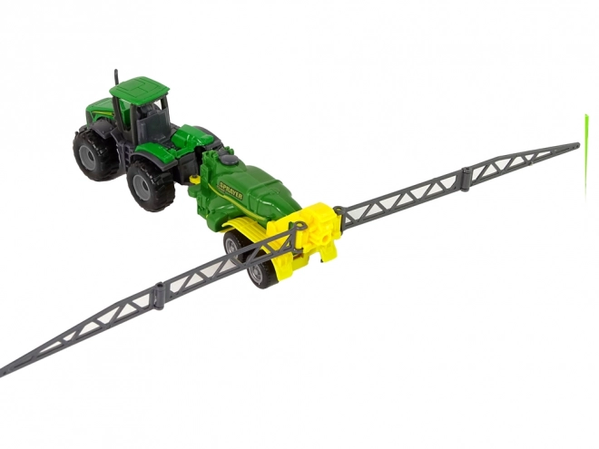 Landbouwvoertuig Tractor met Spuit Groen