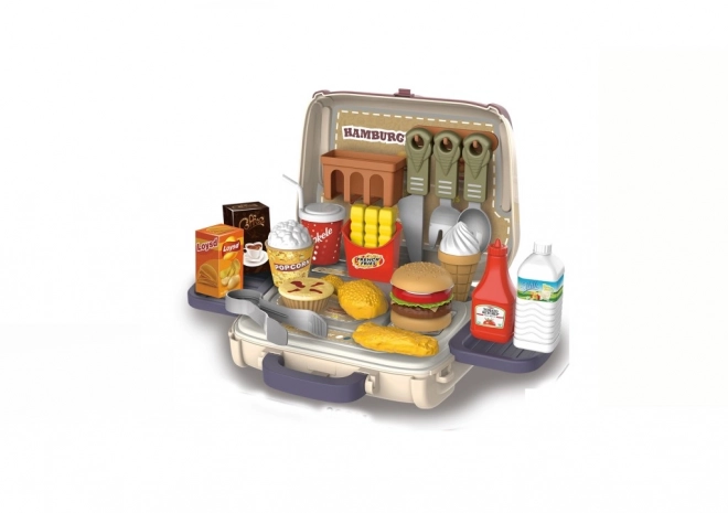 Hamburgerset met praktische koffer