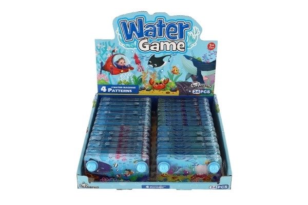 Water spel puzzel 11x6cm plastic zee wereld 4 soorten 24st in doos