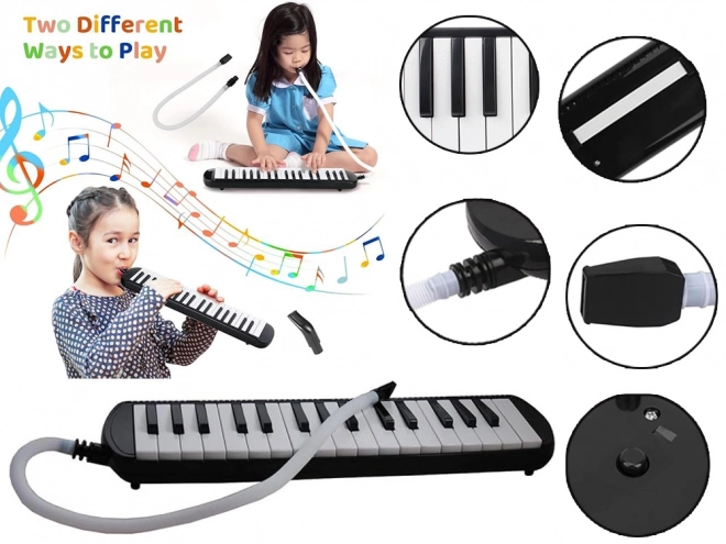 Melodica met toetsenbord en hoes