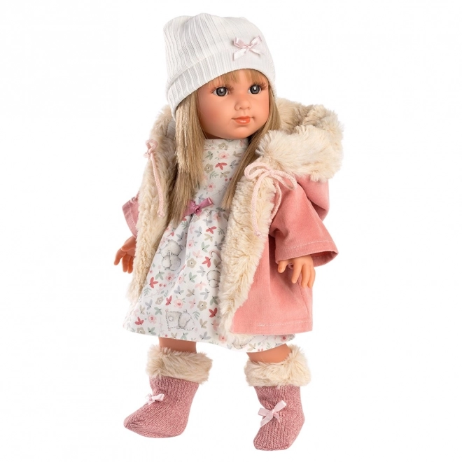Llorens 53541 ELENA - realistische pop met zacht stoffen lichaam - 35 cm